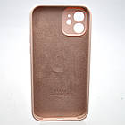 Силіконовий Силіконовий чохол накладка Silicon Case Full Camera для iPhone 12 Gray Pink, фото 3