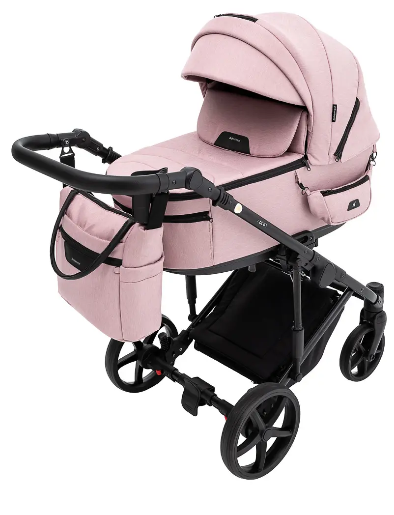 Коляска 2 в 1 Adamex Zico Tip TK-24 рожевий