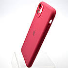 Силіконовий чохол накладка Silicon Case Full Camera для iPhone 11 Pro Max Rose Red, фото 4
