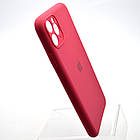 Силіконовий чохол накладка Silicon Case Full Camera для iPhone 11 Pro Max Rose Red, фото 3