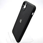 Силіконовий чохол накладка Silicon Case Full Camera для iPhone 11 Pro Max Black, фото 4