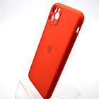 Силіконовий чохол накладка Silicon Case Full Camera для iPhone 11 Pro Max Red, фото 4