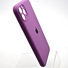 Силіконовий чохол накладка Silicon Case Full Camera для iPhone 11 Pro Max Purple, фото 3