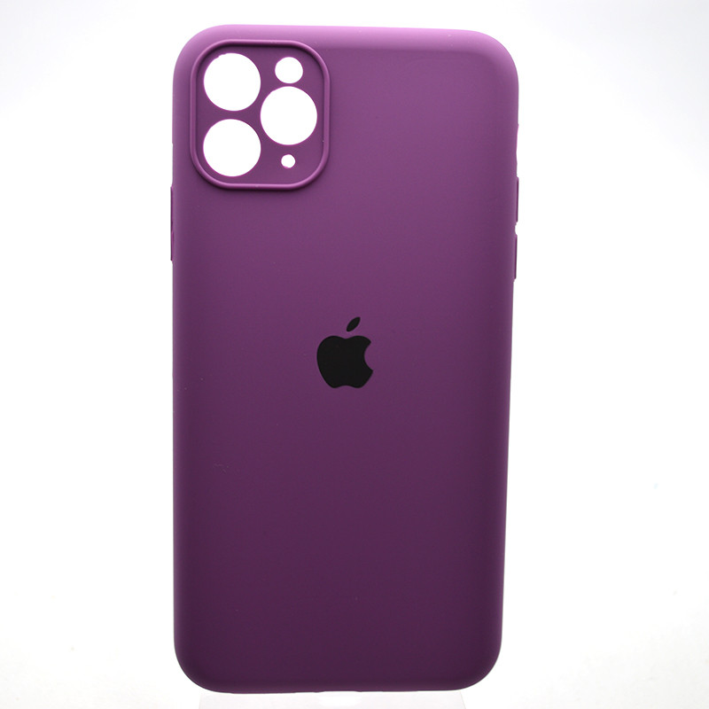 Силіконовий чохол накладка Silicon Case Full Camera для iPhone 11 Pro Max Purple, фото 1
