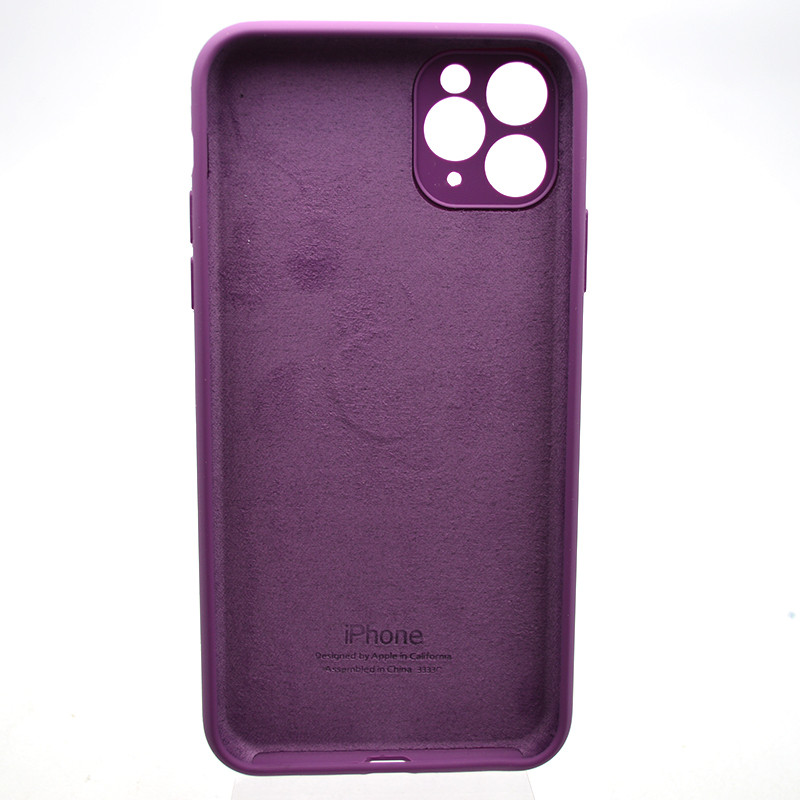 Силіконовий чохол накладка Silicon Case Full Camera для iPhone 11 Pro Max Purple, фото 2