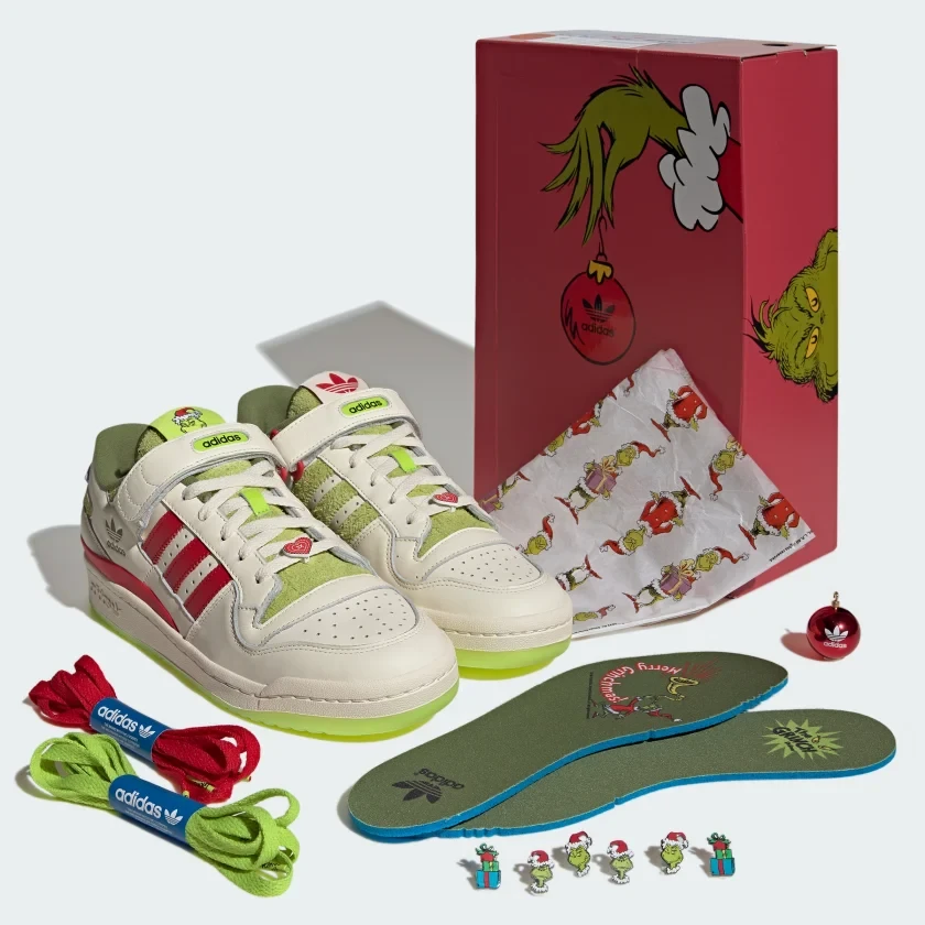 Мужские зимние кроссовки Adidas Forum Low x The Grinch Schun - фото 3 - id-p2047715565