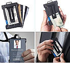 Картхолдер металевий з RFID-захистом Чорний. Тримач для платіжних карток, фото 3