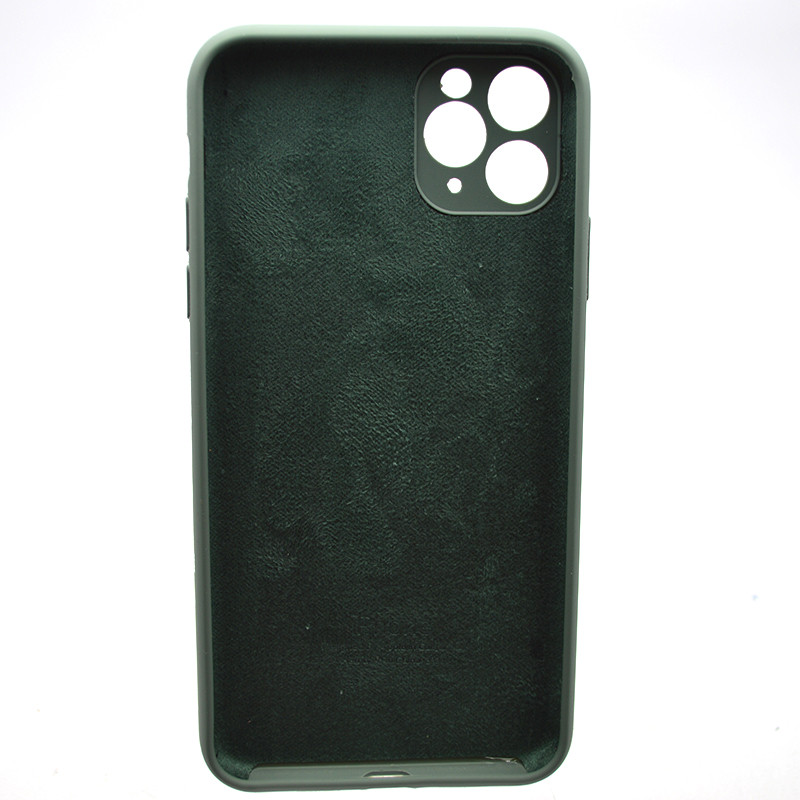 Силіконовий чохол накладка Silicon Case Full Camera для iPhone 11 Pro Max Pine Needle Green, фото 2