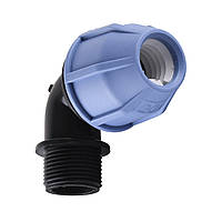 Коліно ПНД Vsplast 20х3/4 `` ЗР