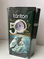Чай Tarlton Angeli Зеленый Цейлонский Листовой Ганпаудер 200 грамм. Жесть Банка с Часами