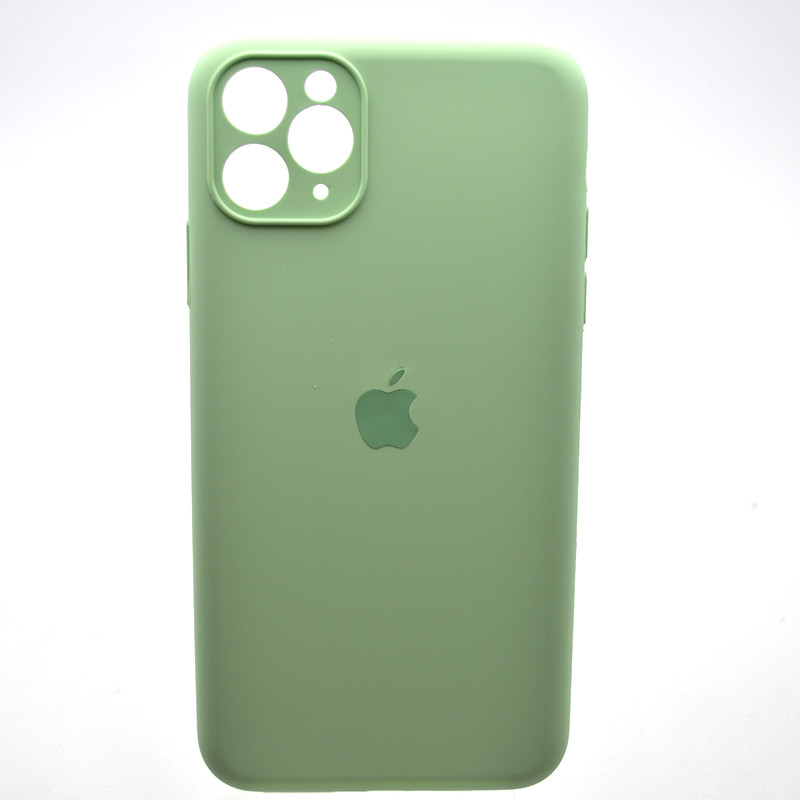 Силіконовий чохол накладка Silicon Case Full Camera для iPhone 11 Pro Max Pistachio, фото 1