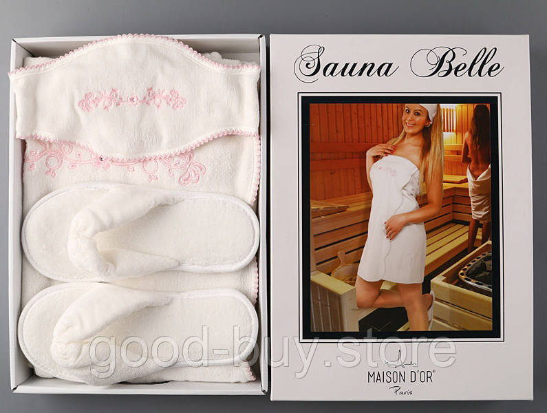 Maison D`or Maison D`or Belle Sauna набор для сауны женский белый - фото 1 - id-p703321108
