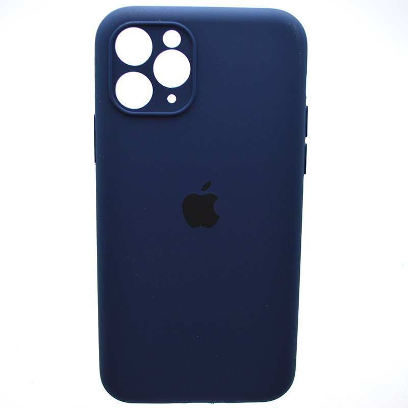 Силіконовий чохол накладка Silicon Case Full Camera для iPhone 11 Pro Max Deep Sea Blue, фото 1