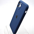 Силіконовий чохол накладка Silicon Case Full Camera для iPhone 11 Pro Max Deep Sea Blue, фото 4