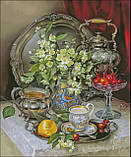 (Електронна)Схема для вишивання хрестиком або петитом:"Квітково-фруктовий натюрморт.", фото 3