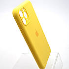 Силіконовий чохол накладка Silicon Case Full Camera для iPhone 11 Pro Max Yellow, фото 3