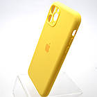 Силіконовий чохол накладка Silicon Case Full Camera для iPhone 11 Pro Max Yellow, фото 4