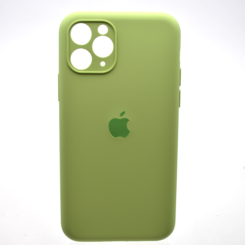 Силіконовий чохол накладка Silicon Case Full Camera для iPhone 11 Pro Max Mint Green, фото 1