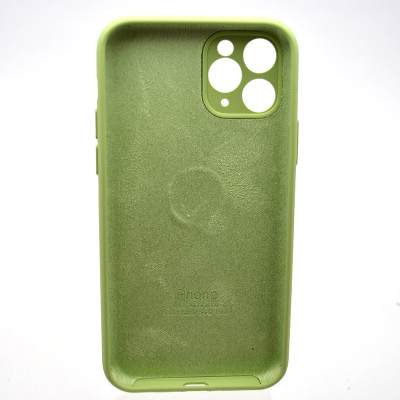 Силіконовий чохол накладка Silicon Case Full Camera для iPhone 11 Pro Max Mint Green, фото 2