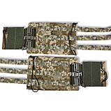 Бокові камербанди 15×25 см | Піксель ММ14 | Ukr shield, фото 5