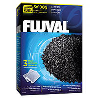 Наполнитель для фильтра Fluval «Carbon» активированный уголь 3 шт*100 г