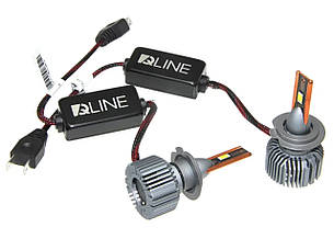 Світлодіодні LED лед лампи QLINE ULTRA +200% цоколь H7 110Вт 24В 6000К для лінз, лінзованої оптики, фото 3