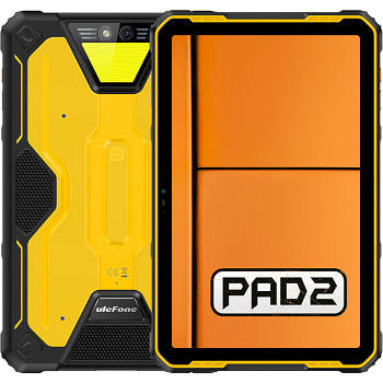 Планшет Ulefone Armor Pad 2 8/256GB Global LTE (Yellow), NFC, IP69K, 48/8 Мп, IPS 11", Helio G99, 18500 мАг