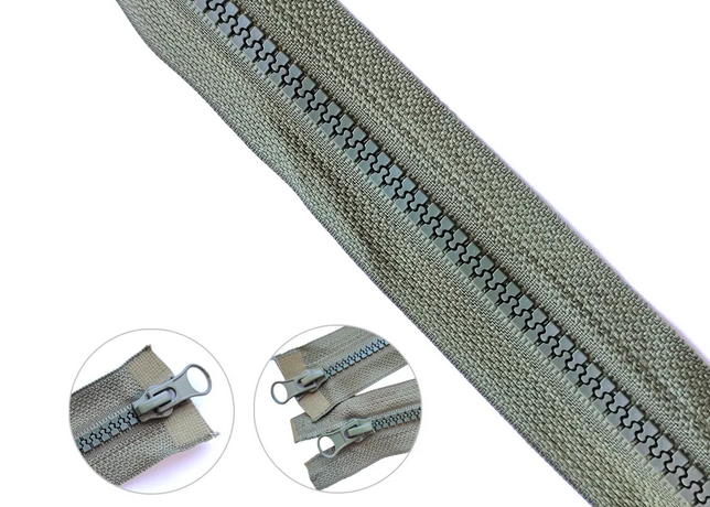 Блискавка трактор №5 двозамк 100см S-566 хакі ZIP