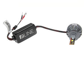 Світлодіодні LED лед лампи QLINE ULTRA +200% цоколь H1 110W/комплект, світло 6000К, фото 4
