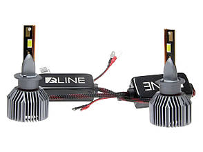 Світлодіодні LED лед лампи QLINE ULTRA +200% цоколь H1 110W/комплект, світло 6000К, фото 1