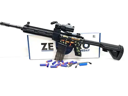 Дитячий іграшковий автомат з акумулятором M 416 KB1216 (стріляє м'якими кулями), фото 1