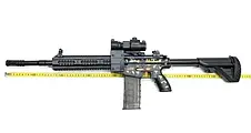 Дитячий іграшковий автомат з акумулятором M 416 KB1216 (стріляє м'якими кулями), фото 4
