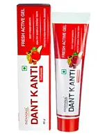 Зубний гель Дент Канті Фреш Актив Гель, Dant Kanti Toothpaste Fresh Active Gel Patanjali, 80 г