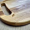 Сервірувальна дошка піднос дерев'яна тарілка для подачі стейка шашлику м'яса м'ясних страв та нарізки "Пузо", фото 3
