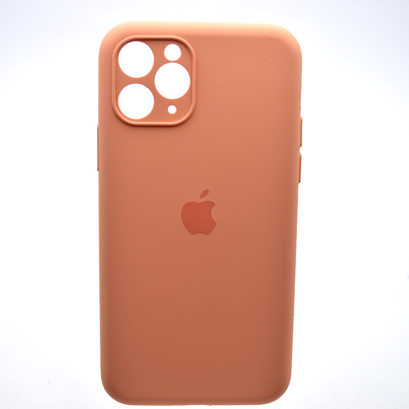 Силіконовий чохол накладка Silicon Case Full Camera для iPhone 11 Pro Max Begonia, фото 1