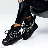 Модні жіночі дутики сноубутси луноходи зимові зі стразами РОЗПРОДАЖ, фото 9