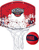 Міні-щит дитячий баскетбольний Wilson NBA Team Mini Hoop New Orleans Pelicans (WTBA1302NOP)