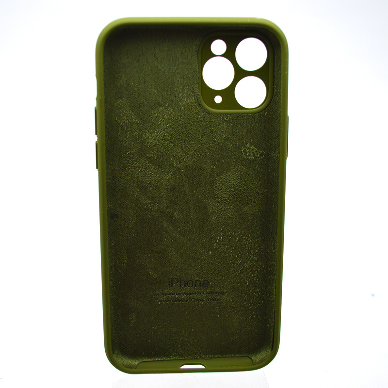 Силіконовий чохол накладка Silicon Case Full Camera для iPhone 11 Pro Max Pine Forest Green, фото 1