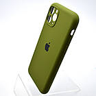 Силіконовий чохол накладка Silicon Case Full Camera для iPhone 11 Pro Pine Forest Green, фото 4