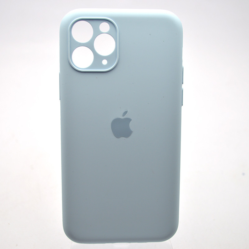Силіконовий чохол накладка Silicon Case Full Camera для iPhone 11 Pro Max New Sky Blue, фото 1