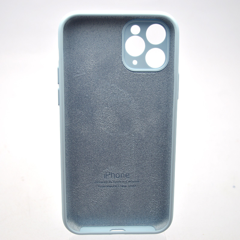 Силіконовий чохол накладка Silicon Case Full Camera для iPhone 11 Pro Max New Sky Blue, фото 2