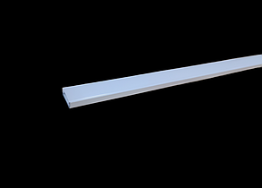 Білий накладний LED-профіль з матовим розсіювачем LP-7В (за 1 м) Код.56631, фото 4