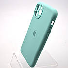Силіконовий чохол накладка Silicon Case Full Camera для iPhone 11 Pro Max Ice Aquamarine, фото 4