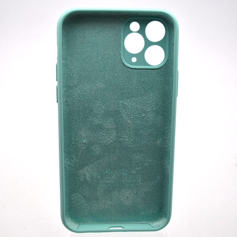 Силіконовий чохол накладка Silicon Case Full Camera для iPhone 11 Pro Max Ice Aquamarine, фото 2