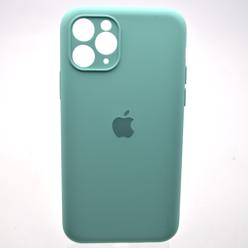 Силіконовий чохол накладка Silicon Case Full Camera для iPhone 11 Pro Max Ice Aquamarine, фото 1