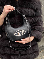 Сумка черная стильная молодежная сумочка на плечо