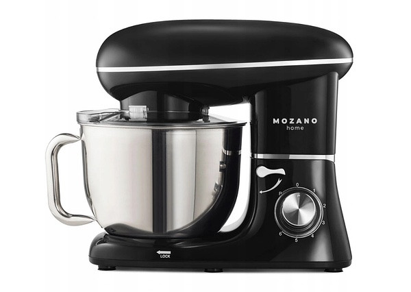 Планетарний тістоміс Mozano AGD/ROB/01 (2300 Вт, 6.2 л, 6 швидкостей, чаша нержавіюча сталь)