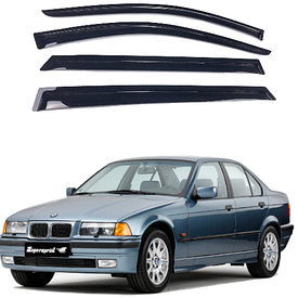Дефлектори вікон вітровики на BMW 3 Series E36 седан 1990-1998 AVTM