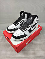 Кроссовки Nike Air Jordan 1 White&Black Мужские 41-45
