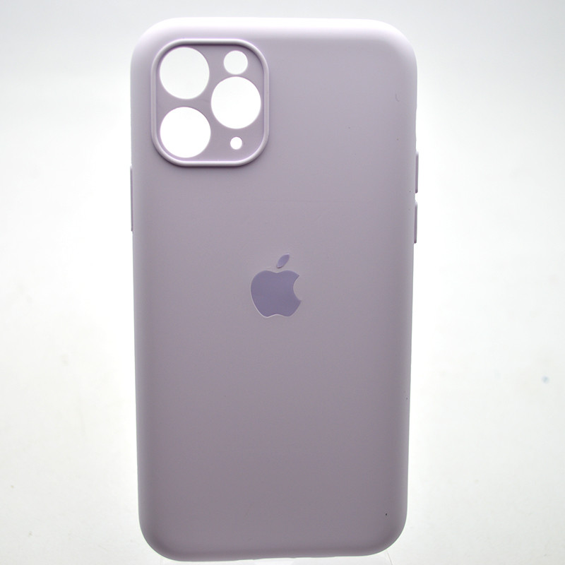 Силіконовий чохол накладка Silicon Case Full Camera для iPhone 11 Pro Max Light Purple, фото 1